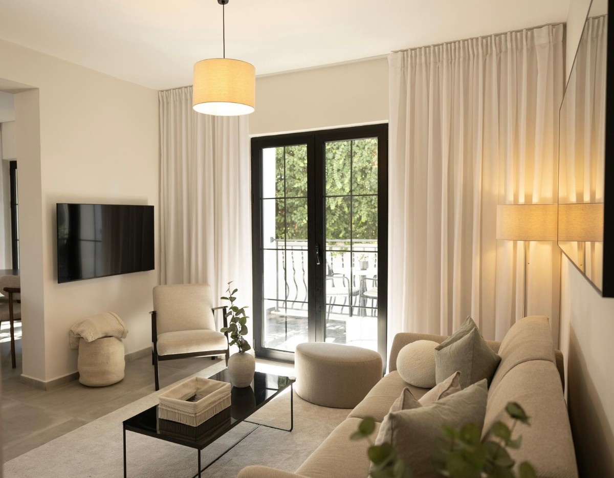 Three Two-Bedroom Apartments in Scandinavian Style with Pool, Terrace and Parking, Tivat